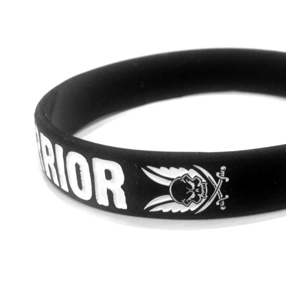 WARRIOR SILICONE WRIST BAND BLACK - 1 | YEO